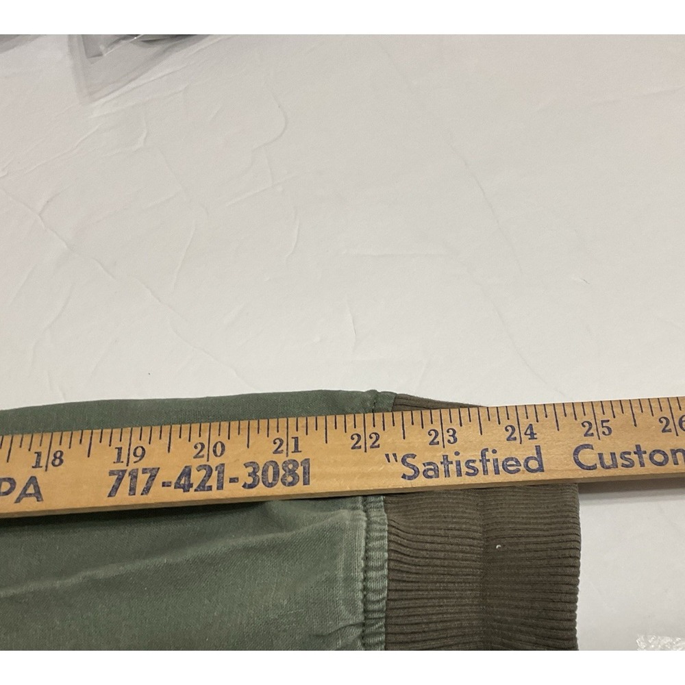 Bethany Mota Aeropostale Jacket‎ XL Army Green Bomber Patches Linen Grunge Y2K - Picture 10 of 10